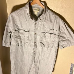 Gander Mountain Men’s SS Vented Fishing Shirt Color Khaki Size Medium